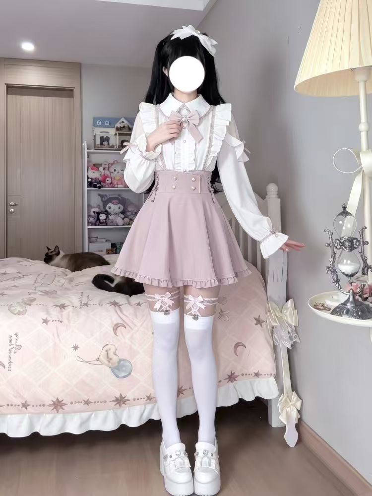 Conjunto de 2 Peças Lolita Doc - Elastic Lace Trim avaliação e preço