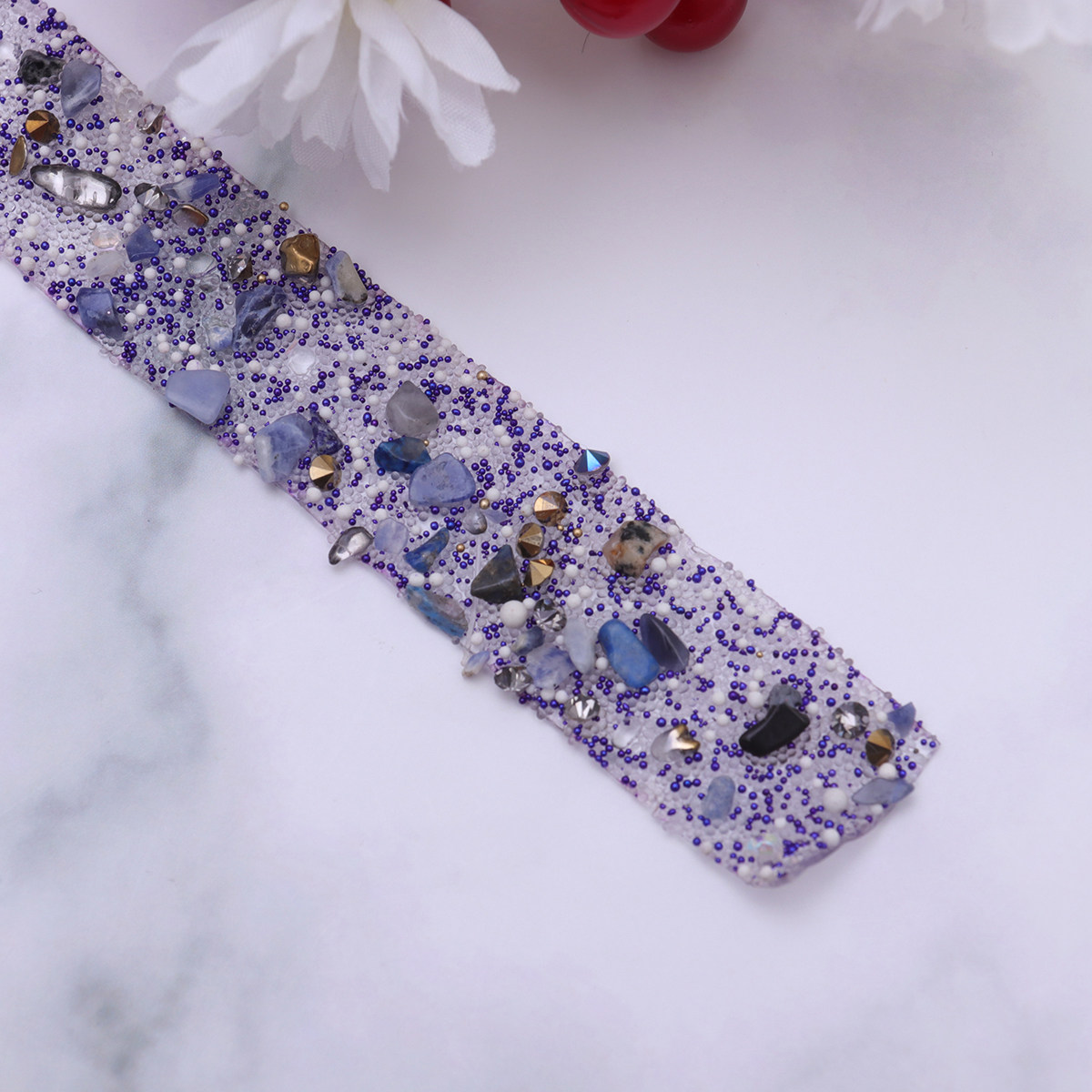 Aplique de Strass Roxo Colorid - Sew On Rhinestone avaliação e preço