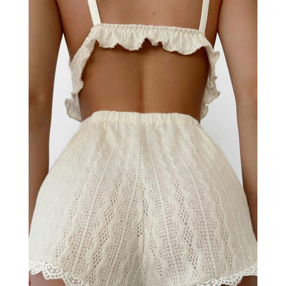 Conjunto Cmi texturizado com b - Elastic Lace Trim avaliação e preço