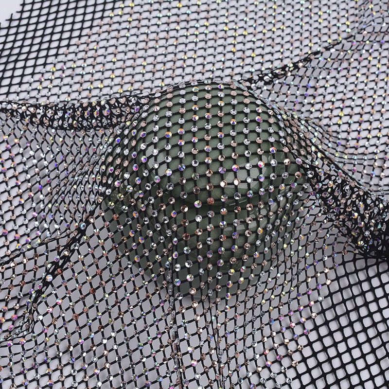 50x120cm costura strass malha  - Crystal Mesh Fabric avaliação e preço