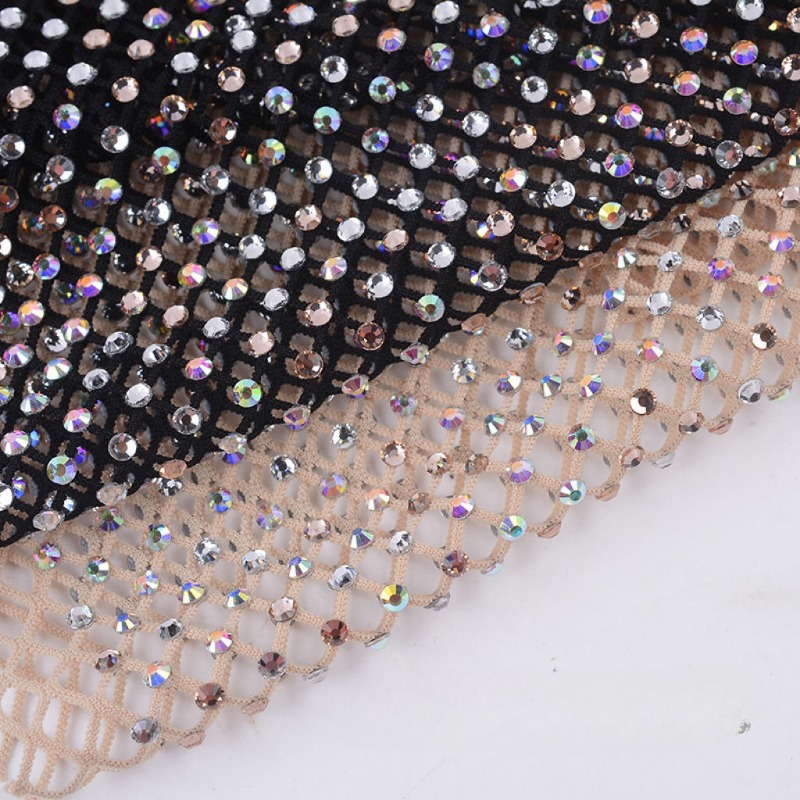 50x120cm costura strass malha  - Crystal Mesh Fabric avaliação e preço
