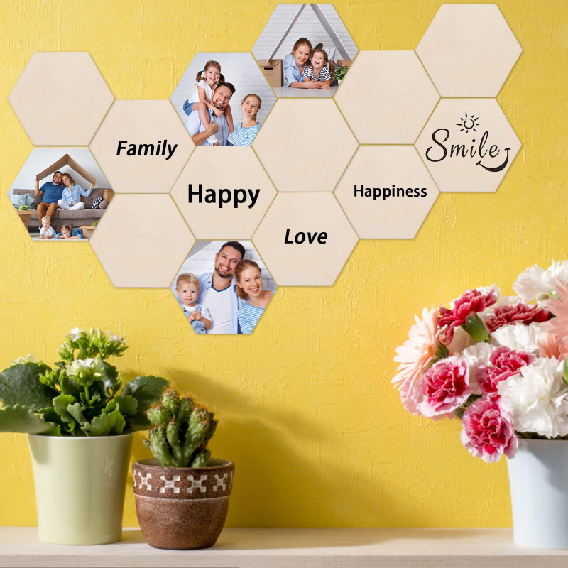 Fatias de Madeira Hexagonais d - Embellish Craft avaliação e preço