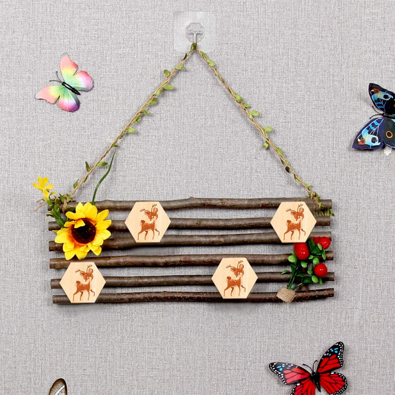 Fatias de Madeira Hexagonais d - Embellish Craft avaliação e preço